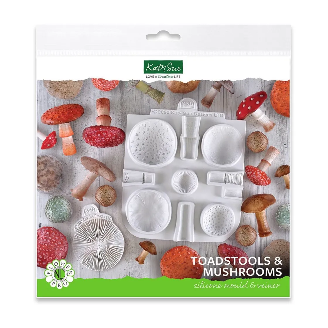 Katy Sue Mold Veiner Paddenstoelen* Molds