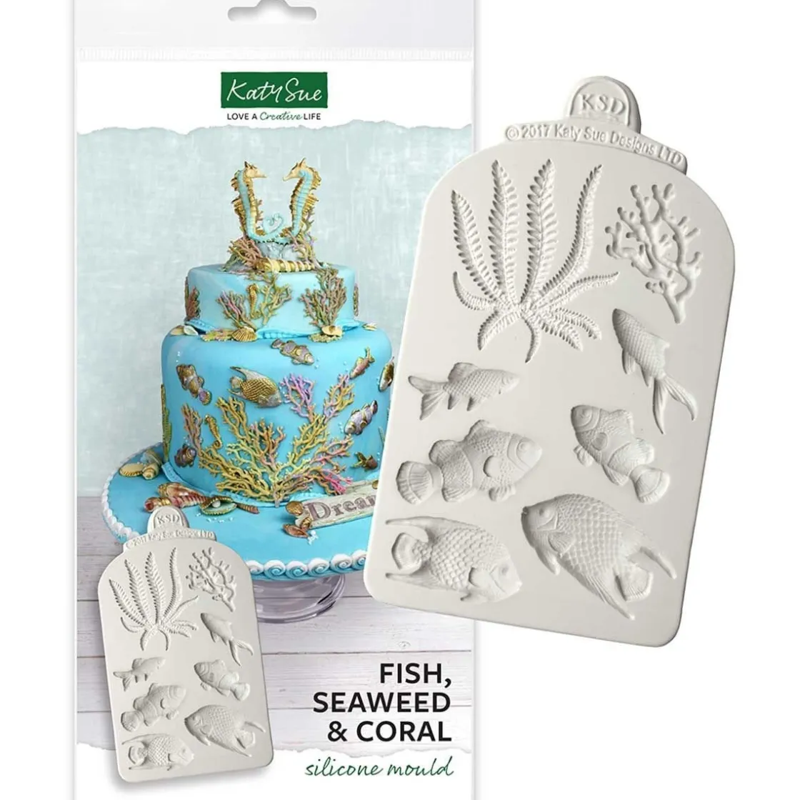 Katy Sue Mold Vis Zeewier en Koraal* Molds