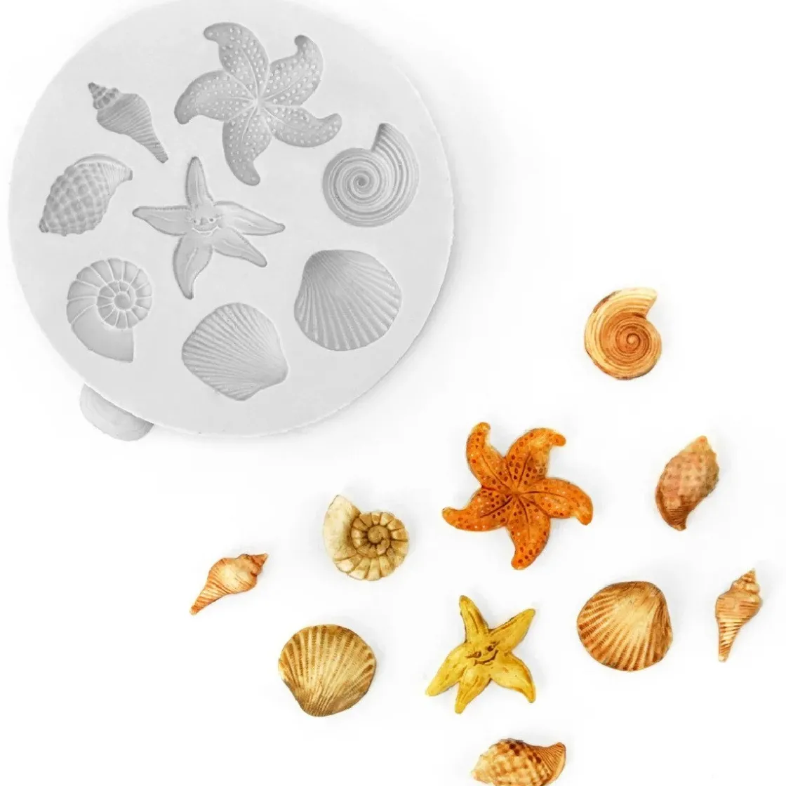 Katy Sue Mold Zeesterren en Schelpen* Molds