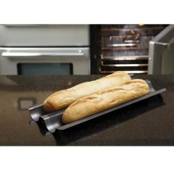 Kitchen Craft Crusty Bake Stokbroodvorm 2-delig 39cm* Speciale Bakvormen