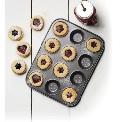 Kitchen Craft Crusty Bake Tartelettes bakvorm 12 stuks* Speciale Bakvormen