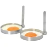 Kitchen Craft Eier Bakringen RVS Set/2* Ronde Bakvormen