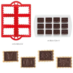 Decora Koekjes Uitsteker & Mold Kerst Set 2-delig* Figuur Stekers