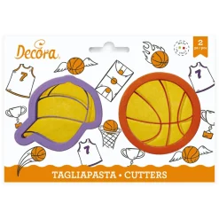 Decora Koekjes Uitsteker Basketbal en Pet* Figuur Stekers