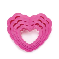 Decora Koekjes Uitsteker Hart Gekarteld Set/4* Figuur Stekers