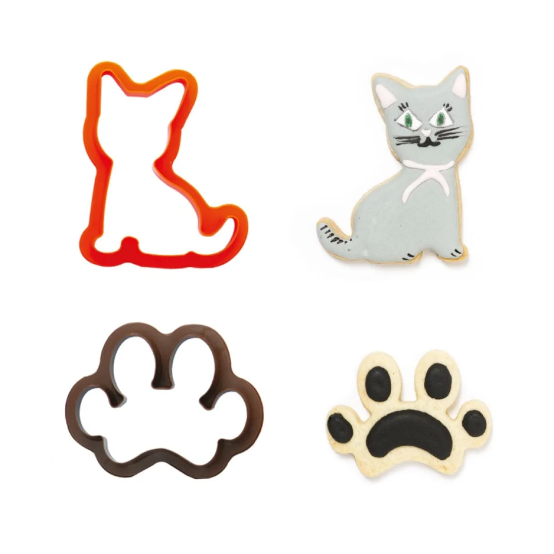 Decora Koekjes Uitsteker Kat en Poot* Figuur Stekers