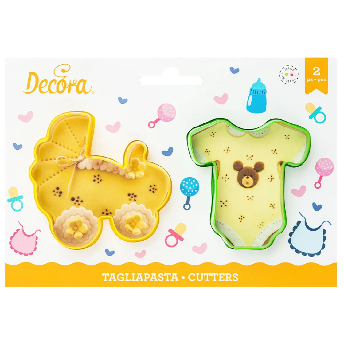 Decora Koekjes Uitsteker Romper en Kinderwagen*** Figuur Stekers