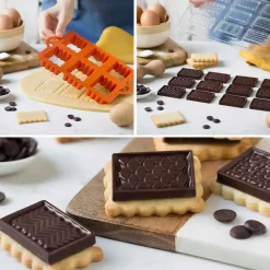 Decora Koekjes Uitsteker Set Chocolade Biscuits 2-delig* Figuur Stekers