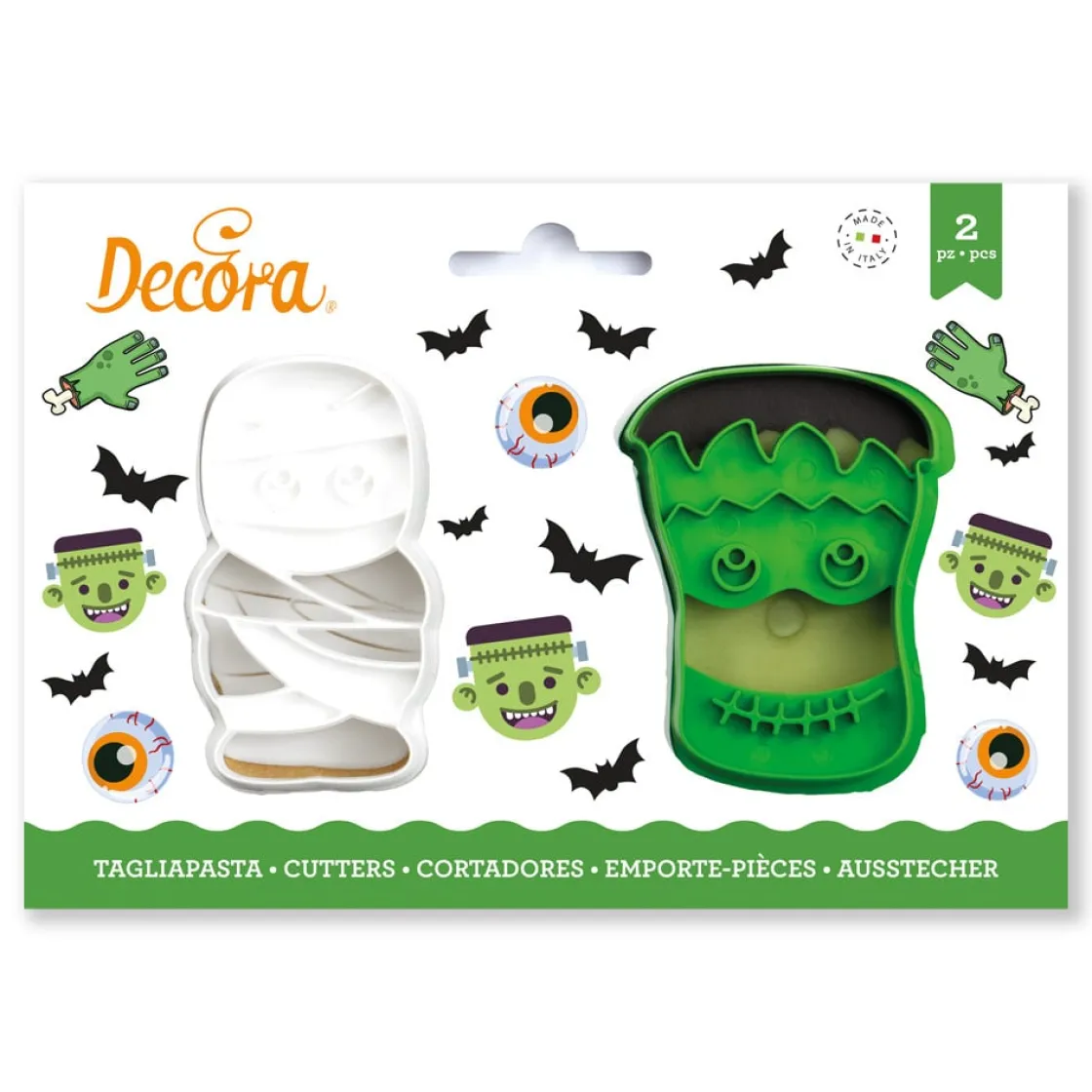 Decora Koekjes Uitsteker Set Halloween Monsters 2-delig* Figuur Stekers
