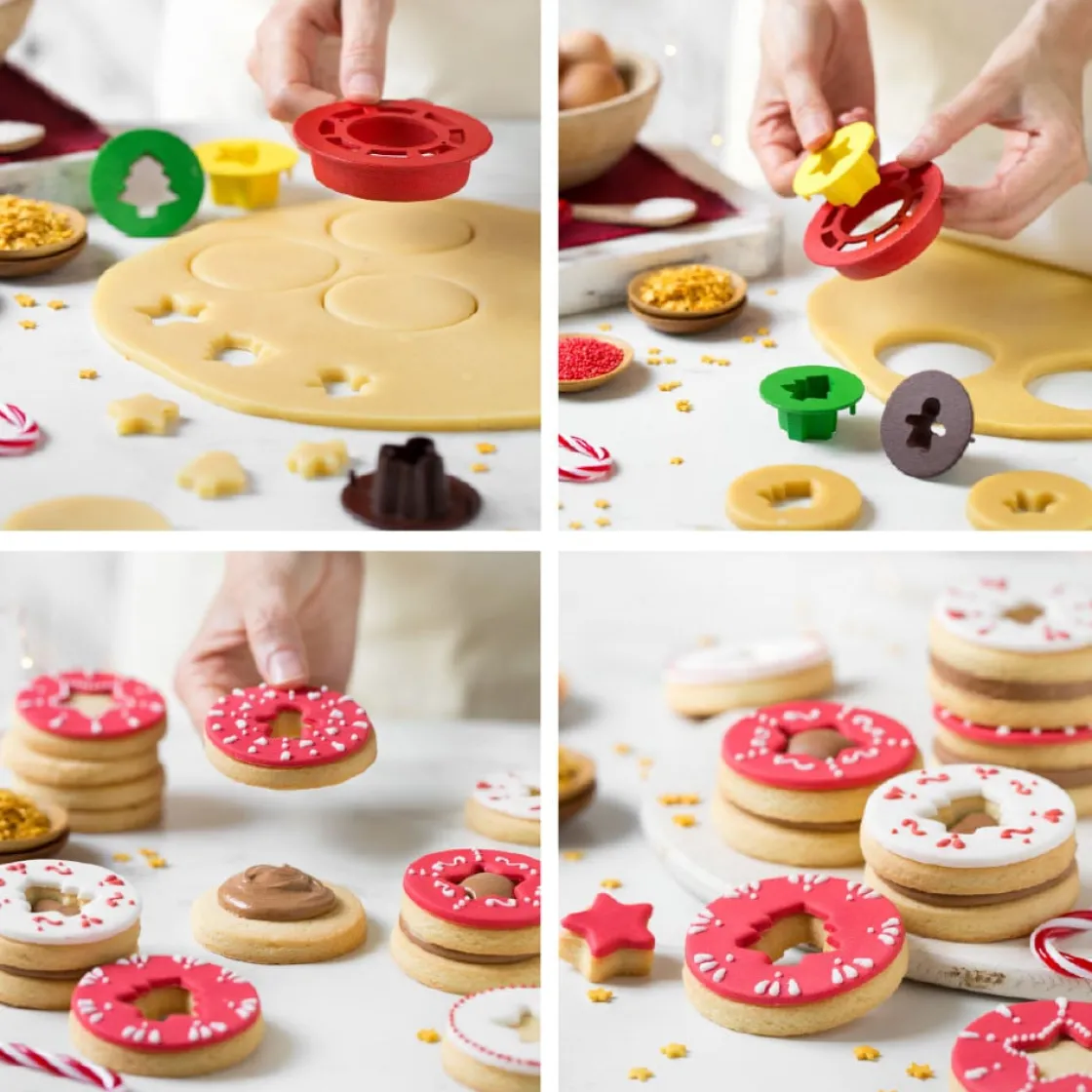 Decora Koekjes Uitsteker Set Kerst Mix & Match 4-delig* Figuur Stekers
