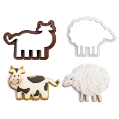 Decora Koekjes Uitstekers Boerderijdieren Set/4*** Figuur Stekers