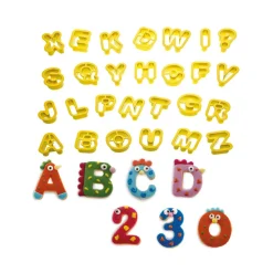 Decora Koekjes Uitstekers Cijfers en Alfabet Set/36* Cijfer En Letter Stekers