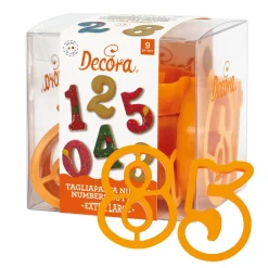 Decora Koekjes Uitstekers Cijfers Groot Set/9* Cijfer En Letter Stekers