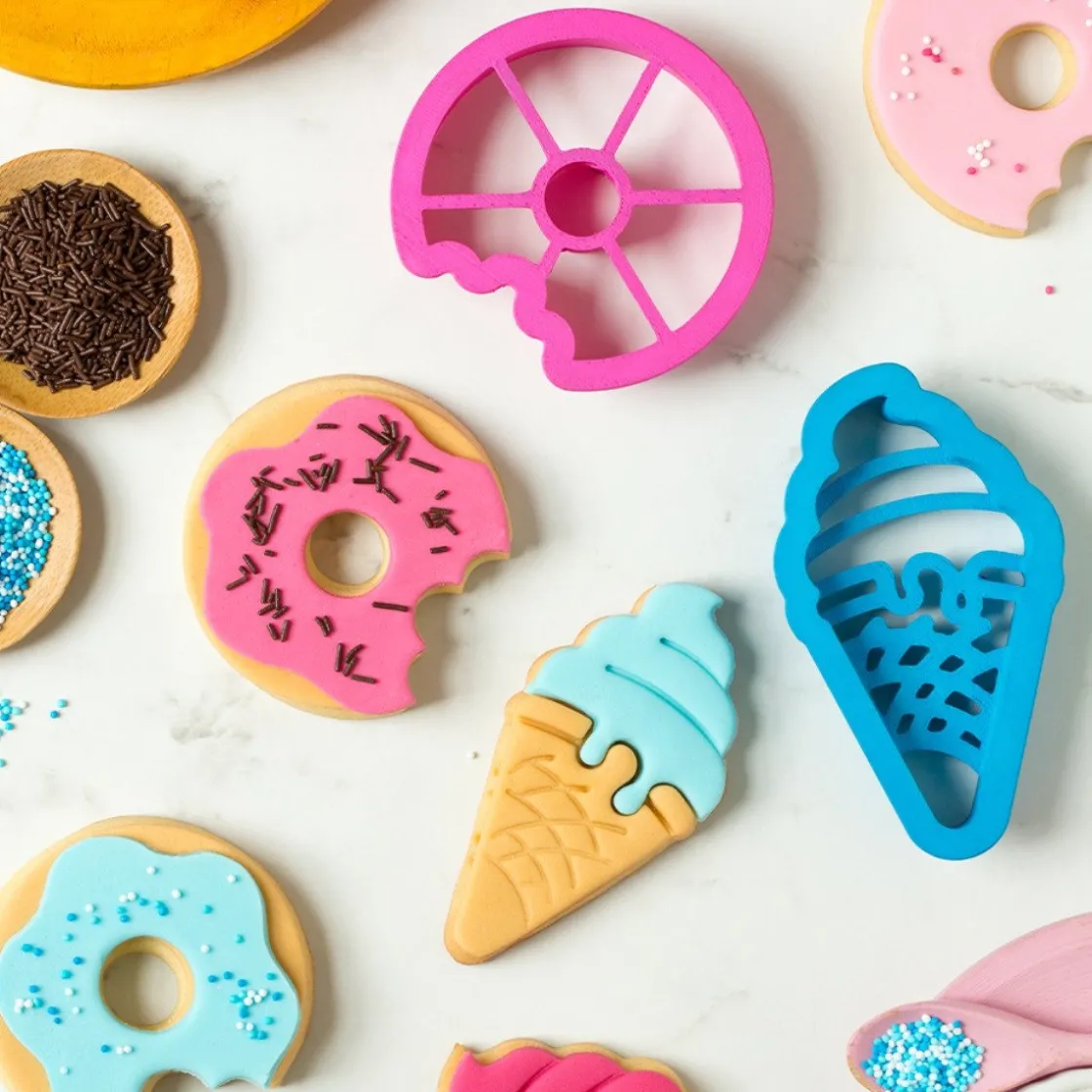 Decora Koekjes Uitstekers Donut en IJsje* Figuur Stekers