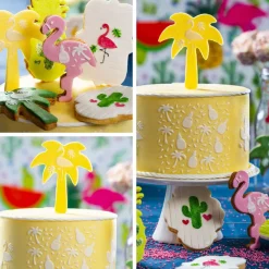 Decora Koekjes Uitstekers Flamingo en Palmboom* Figuur Stekers