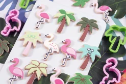 Decora Koekjes Uitstekers Flamingo en Palmboom* Figuur Stekers