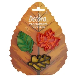 Decora Koekjes Uitstekerset Bladeren Set/3* Bloem En Blad Stekers