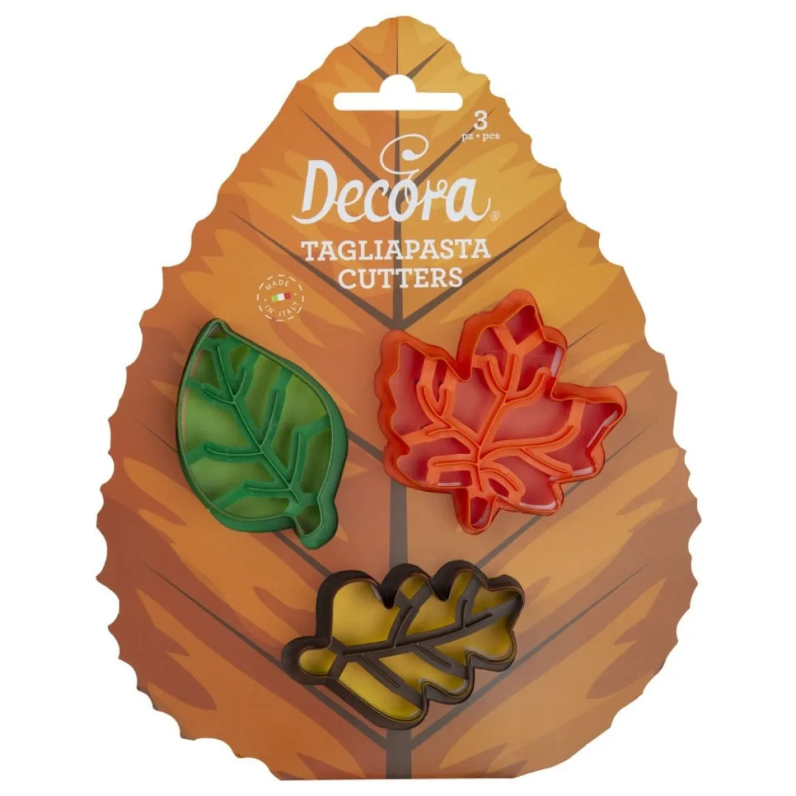 Decora Koekjes Uitstekerset Bladeren Set/3* Bloem En Blad Stekers