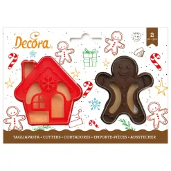 Decora Koekjes Uitstekerset Gingerbread & Huisje* Figuur Stekers