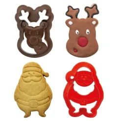 Decora Koekjes Uitstekerset Kerstman & Rendier* Figuur Stekers
