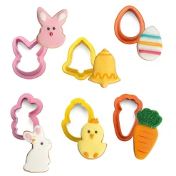 Decora Koekjes Uitstekerset Pasen Mini Figuren Set/6* Figuur Stekers