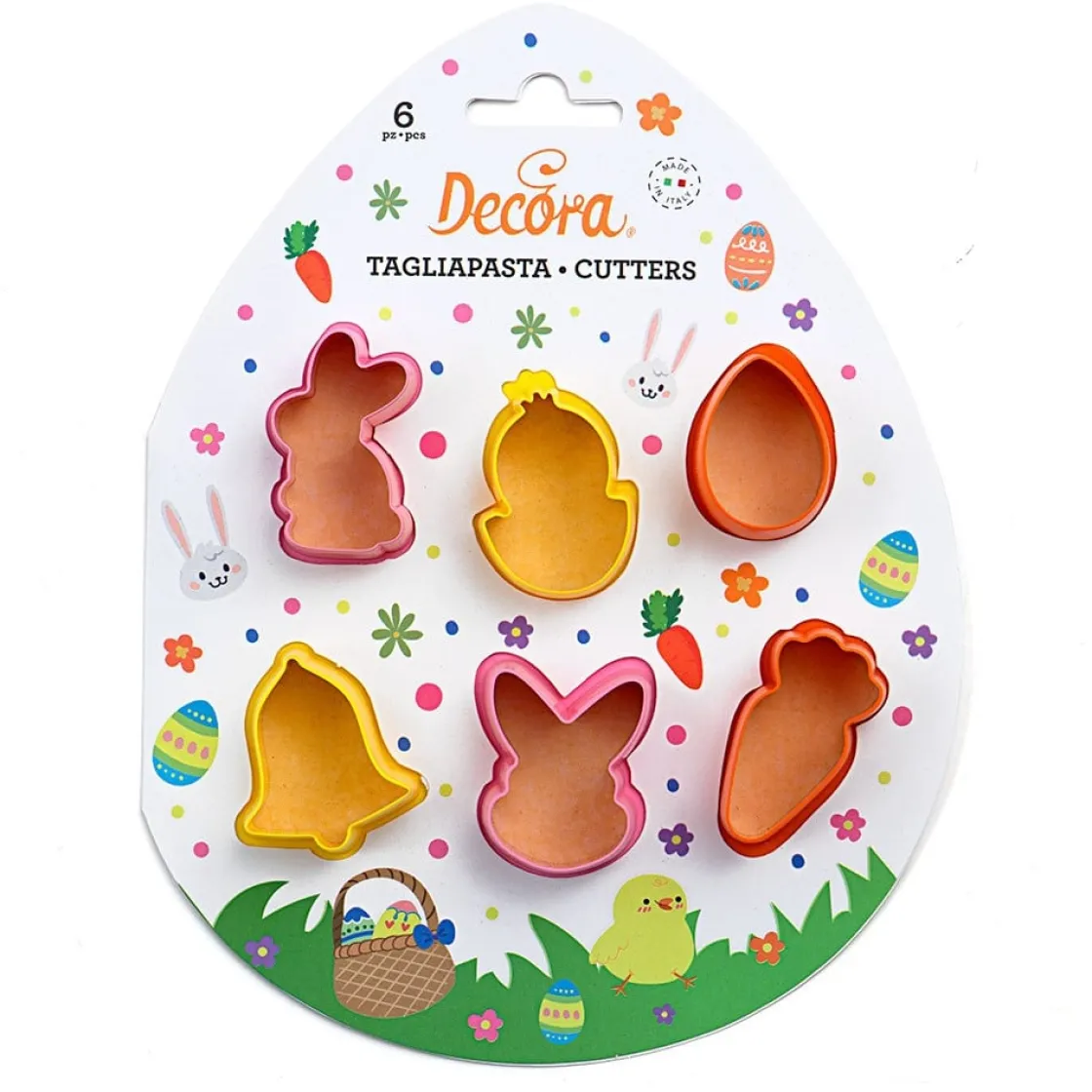 Decora Koekjes Uitstekerset Pasen Mini Figuren Set/6* Figuur Stekers