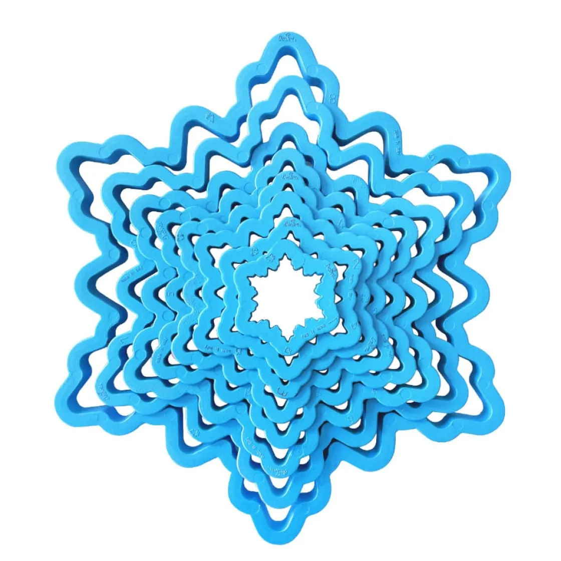 Decora Koekjes Uitstekerset Sneeuwvlokken 8-delig*** Figuur Stekers