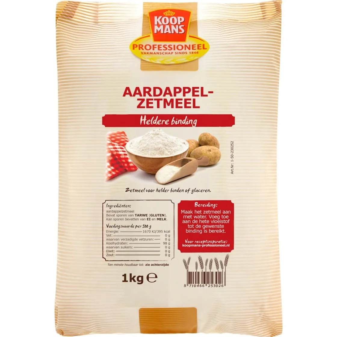 Koopmans Professional Koopmans Prof. Aardappelzetmeel 1kg* Hulpstoffen