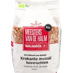 De Halm Krokante Muesli Bosvruchten Biologisch 500g* Zaden, Granen, Noten En Vruchten