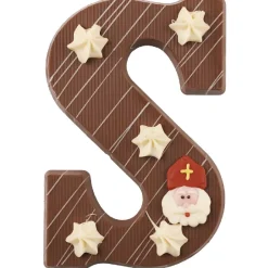 Overig Luxe Chocoladeletter Melk -Letter S- 220g* Snoepgoed|Chocolade Decoraties
