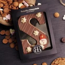 Overig Luxe Chocoladeletter Melk -Letter S- 220g* Snoepgoed|Chocolade Decoraties