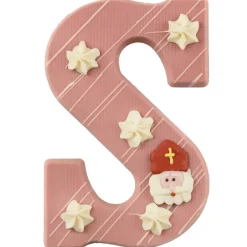 Overig Luxe Chocoladeletter Ruby -Letter S- 220g* Snoepgoed|Chocolade Decoraties