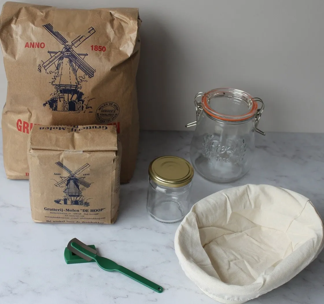 Baktotaal Maak je eigen Zuurdesem-pakket (Wat Schaft de Podcast)* Bakpakketten|Broodmixen