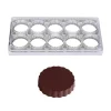 Chocolate World Magneet bonbonvorm kartel Rond Ø50x10mm (10)*** Logo Bonbons|Magneet Bonbonvormen