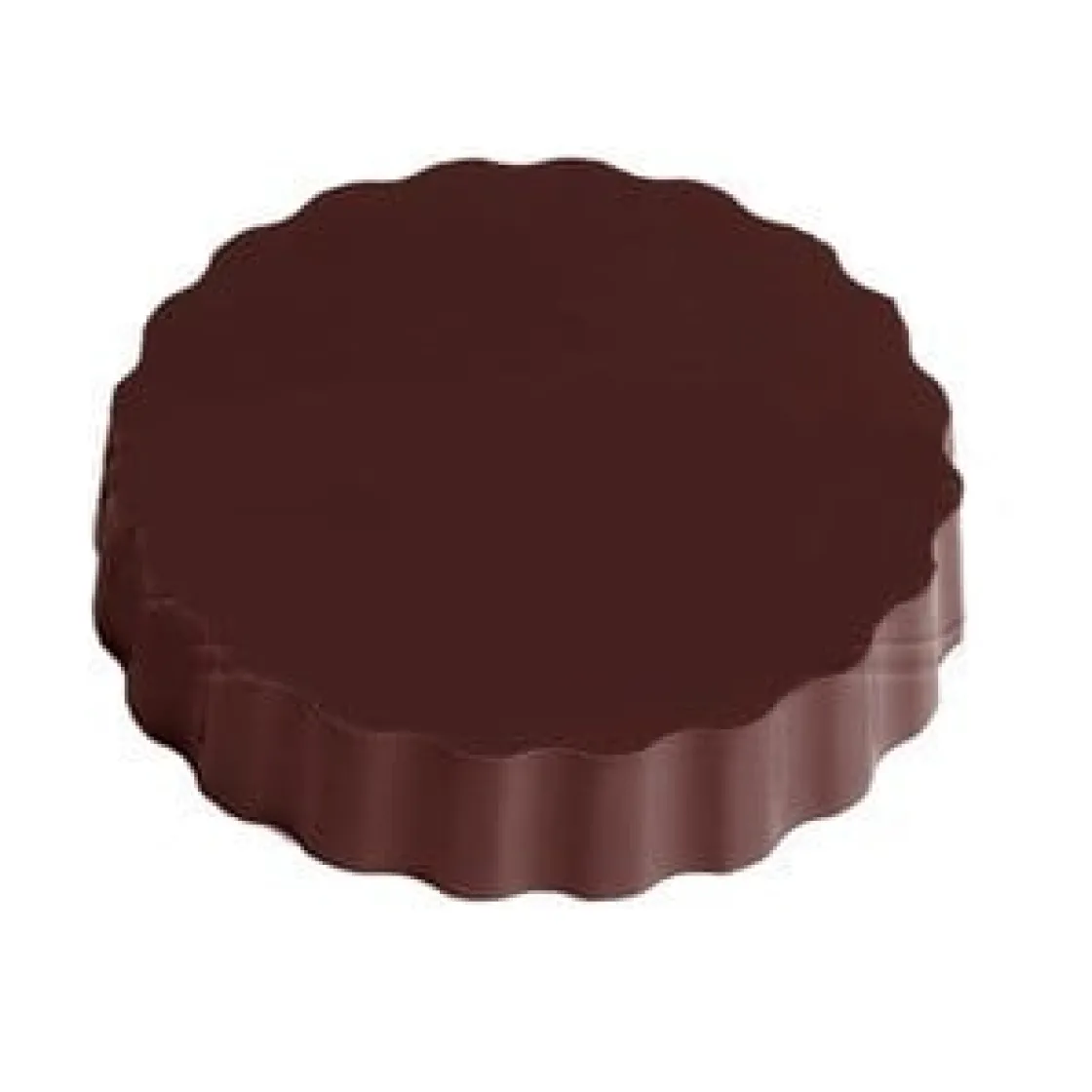 Chocolate World Magneet bonbonvorm kartel Rond Ø50x10mm (10)*** Logo Bonbons|Magneet Bonbonvormen