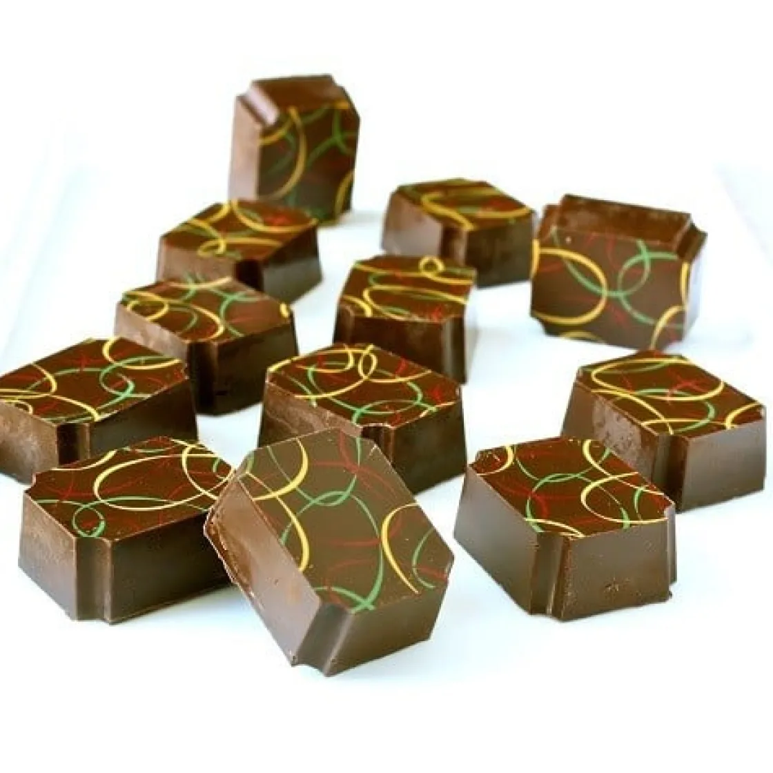 Chocolate World Magneet bonbonvorm Rechthoek 35x28x14mm (15)* Logo Bonbons|Magneet Bonbonvormen