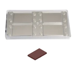 Chocolate World Magneet bonbonvorm Visitekaartje 85x55x6mm (4)* Logo Bonbons|Magneet Bonbonvormen