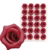 Overig Marsepein Rozen Bordeaux 6-blads 25mm (24 st.)* Bloem Decoraties