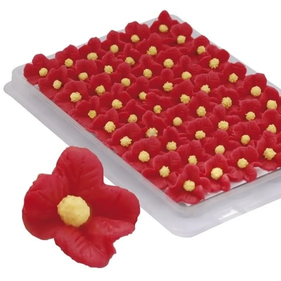 Overig Marsepein Saniyes Rood 25mm (54 st.)* Bloem Decoraties