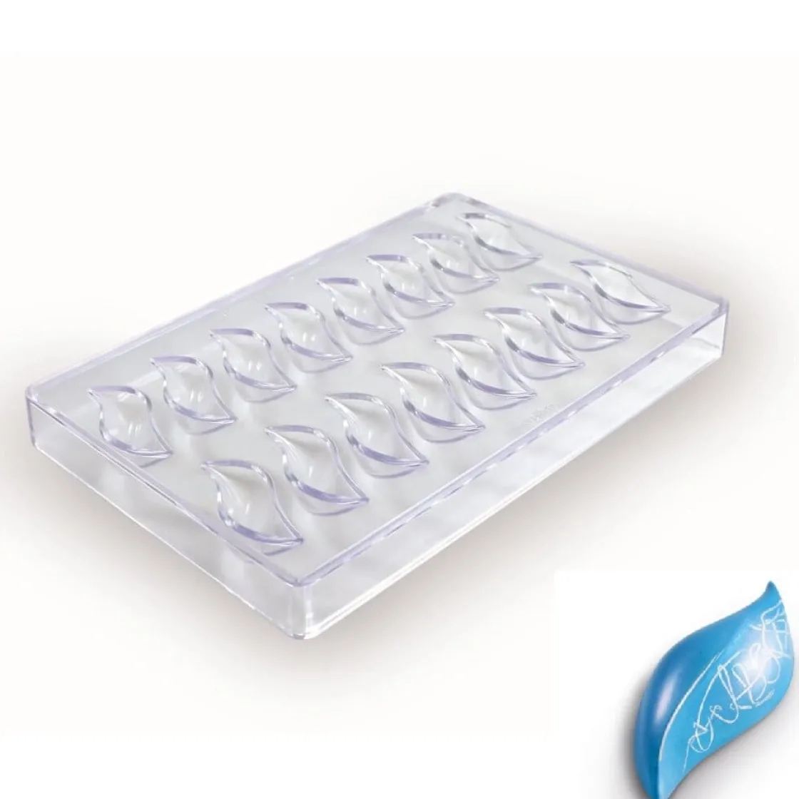 Martellato Bonbonvorm Golvend (16x) 24,3x61,5x15,4mm* Bonbonvormen