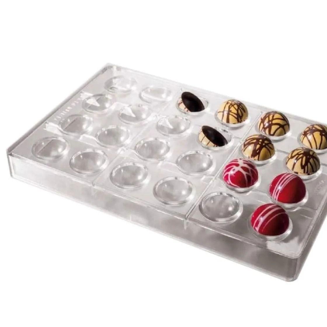 Martellato Bonbonvorm Halve Bol klein (24x) Ø30 mm* Bonbonvormen
