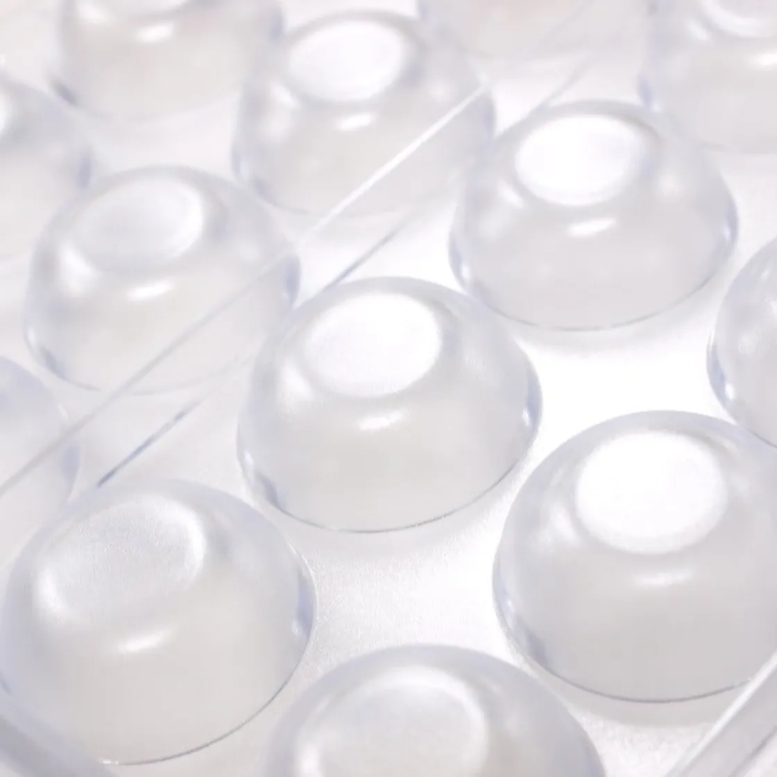 Martellato Bonbonvorm Halve Bol Vlak (24x) Ø35 mm*** Bonbonvormen