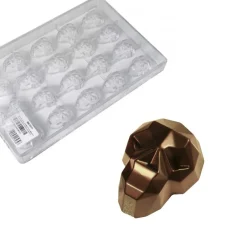 Martellato Bonbonvorm Schedel (20x) 37x28h18mm* Bonbonvormen