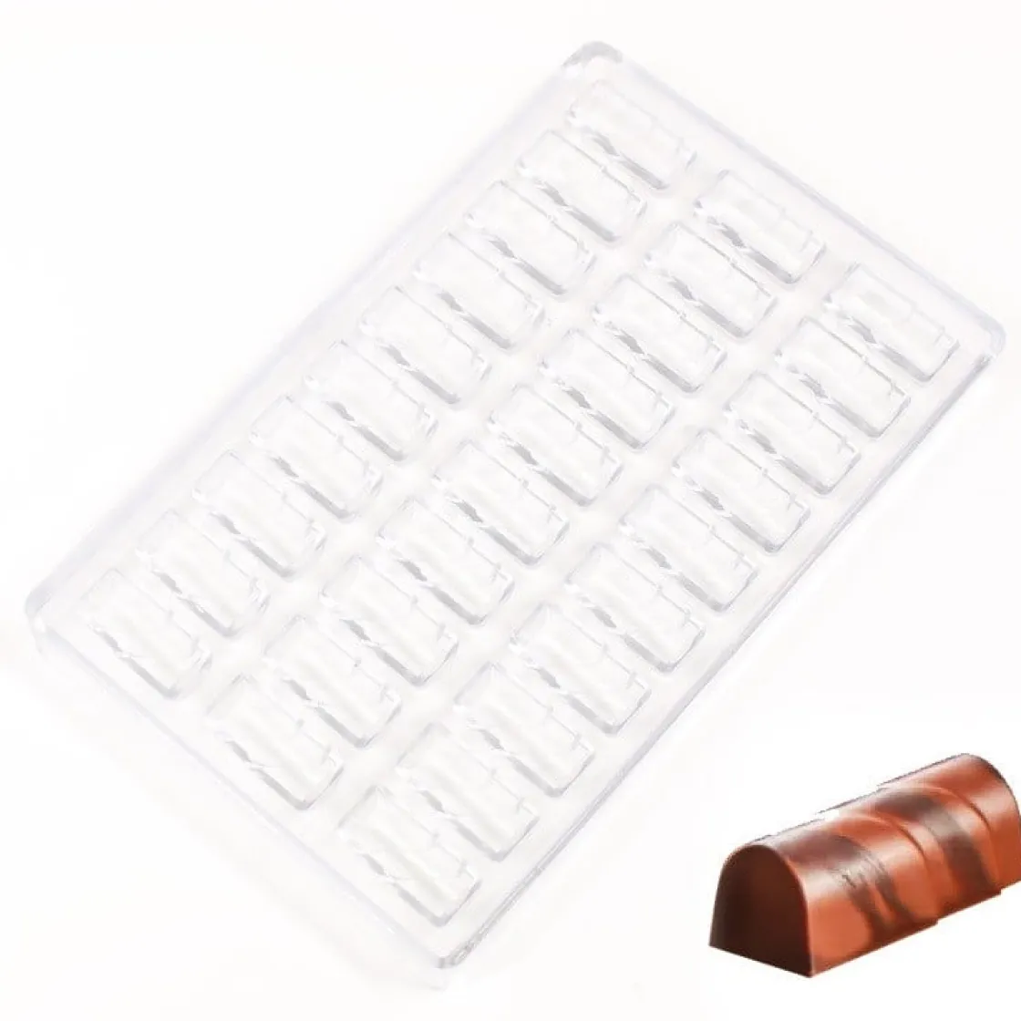 Martellato Bonbonvorm Staafje II (30x) 40x18 mm* Bonbonvormen