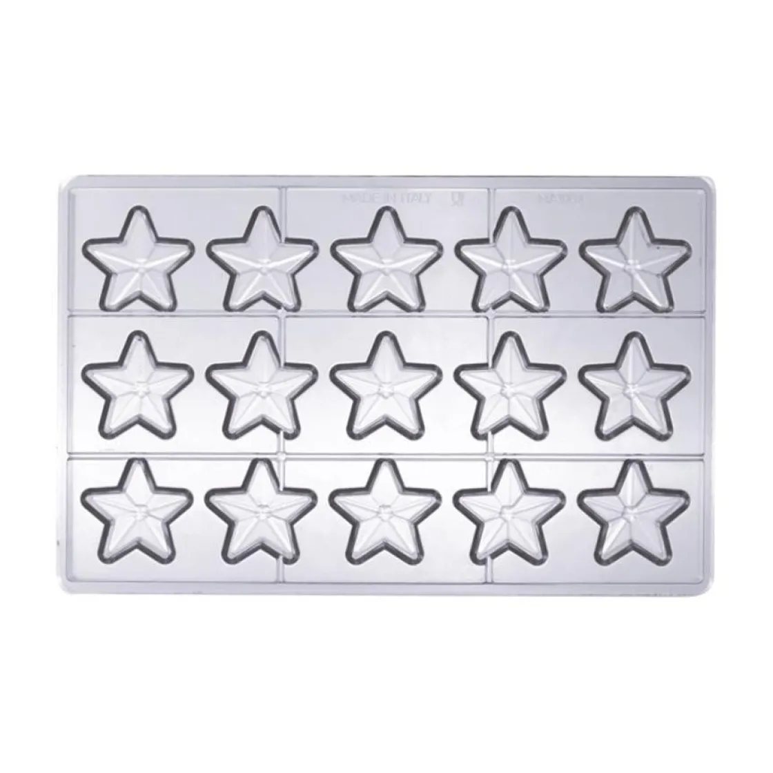 Martellato Bonbonvorm Sterretjes (15x) 40x42x16mm* Bonbonvormen