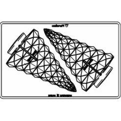 Martellato Chocolade Holvorm Kerstboom (1x) Ø104h180mm* Figuur Mallen