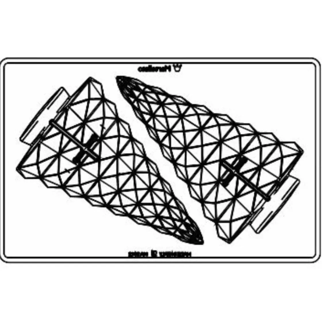 Martellato Chocolade Holvorm Kerstboom (1x) Ø104h180mm* Figuur Mallen