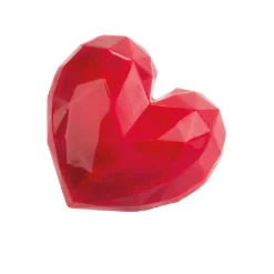 Martellato Chocolade Holvorm Diamant Hart (6x) 70x66x20mm* Hol Vormen