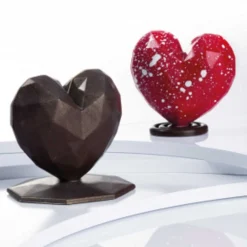 Martellato Chocolade Holvorm Diamant Hart (6x) 70x66x20mm* Hol Vormen