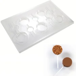 Martellato Chocolademal Lolly Rond (5x) Ø50x9mm 2st* Figuur Mallen